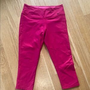 Nike Legend Compression Pant Pants Hot Pink Capri Capris Leggings Yoga Tights